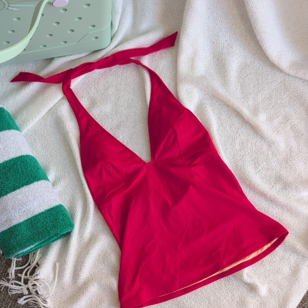 Amazon Essentials Red Tankini Top